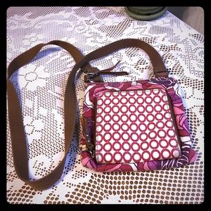 Fossil canvas crossbody purse